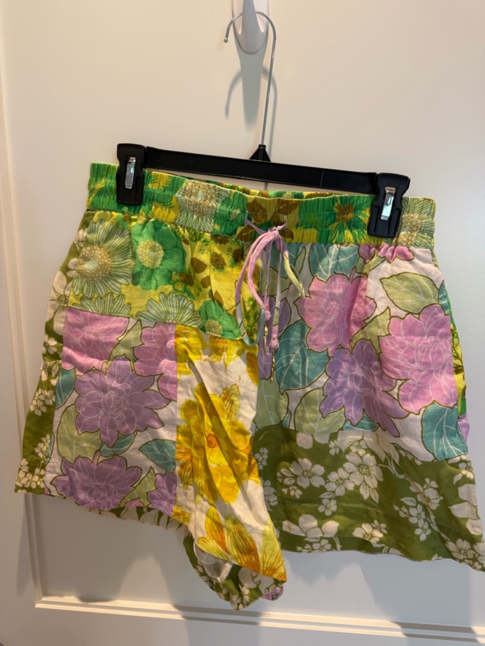 Alemais floral patchwork shorts